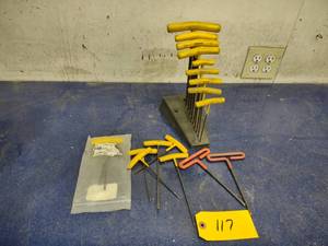 lot 117 image: Assorted T-Handle Hex Wrenches...