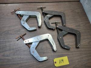lot 119 image: (4) 6D Kant Twist Clamps...