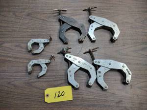 lot 120 image: (6) Assorted Kant Twist Clamps...