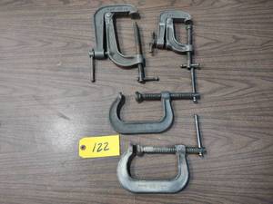 lot 122 image: (4) Assorted Clamps...