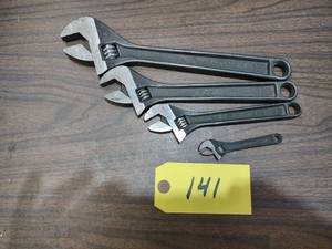 lot 141 image: (4) Original Crescent Wrenches...