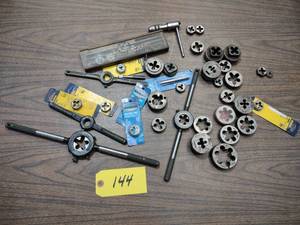 lot 144 image: Assorted Thread Dies & Handles...