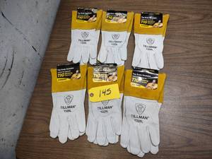 lot 145 image: (6) Pairs of Tillman Tig Welding Gl...