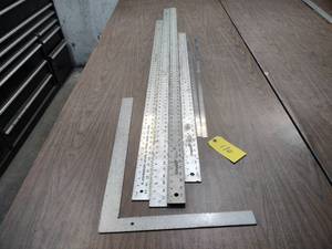 lot 170 image: Rulers, Straight Edges, & Square...