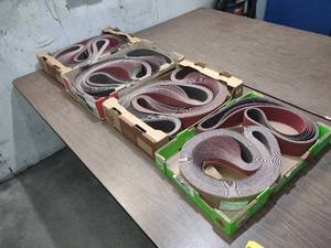 lot 182 image: Assorted Grit New 3 x 79 Sanding ...