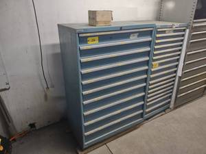 lot 186 image: Lista 10 Drawer Parts Cabinet with ...