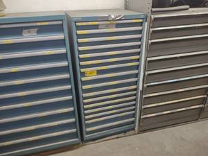 lot 187 image: Lista 16 Drawer Parts Cabinet with ...