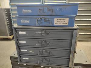 lot 190 image: Parts Cabinet & 6 Drawers of Hardwa...