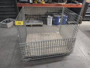 lot 192 image: Wire Basket, 48x42, 4000 lb. Capaci...