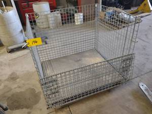 lot 196 image: Wire Basket, 48x42, 4000 lb. Capaci...
