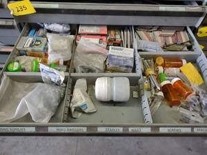lot 236 image: Content of Drawer Including Hardwar...