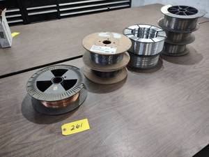 lot 261 image: Assorted Welding Wire Spools...