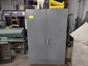 lot 329 image: Durham Heavy Duty Cabinet with Bins...