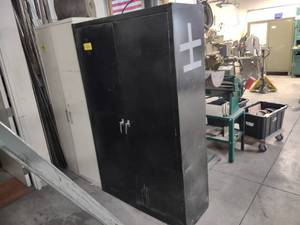 lot 336 image: 2 Door Cabinet with Contents, 48x18...