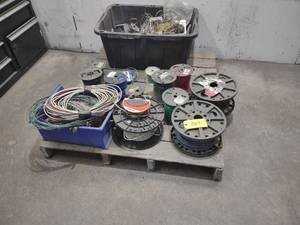 lot 389 image: Pallet of Electric Wire & Assorted ...