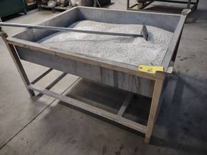 lot 2 image: Stainless Steel Lined Media Hopper