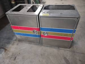 lot 400 image: (2) Stainless Steel Boxes, 26x22x32...