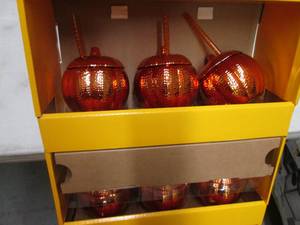 9 Sparkle bedazzle pumpkin sippers...