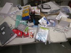 Fishing lures in case, rug, home, d...
