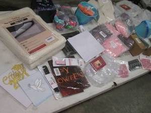 Organizers, slippers, toys, rug gri...