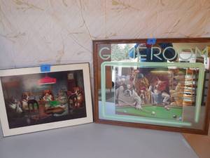 lot 19 image: 2-Game Room Pictures Mirrors-24x18 & 30x24