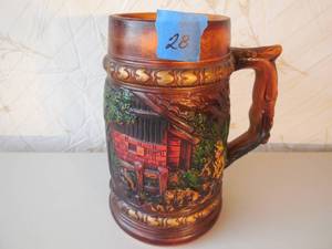 lot 28 image: Large Ceramic Stein 13 Tall