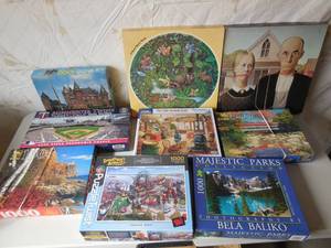 lot 54 image: 9-1000 Piece Puzzles