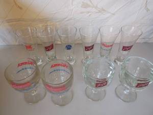 lot 81 image: Old Beer Glasses & Heavy Mugs