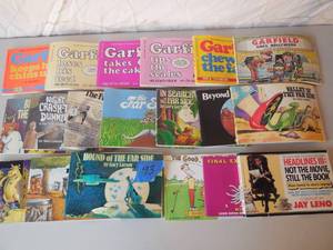 lot 93 image: Lot Of Funny Paperback Books Garfield, 10 Far Side, 3-Misc.