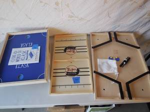 lot 94 image: 3-Wooden Tabletop Games