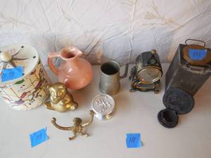 lot 111 image: Box Lot Of Antiques