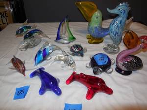 lot 129 image: 2-Boxes Of Glass Art