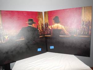 lot 143 image: 2-Large Matching Canvas Prints (Unframed)