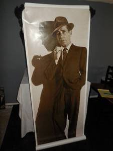 lot 148 image: Tube With 2-Real Life Size 6 ft Pictures Of Bogart