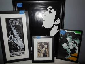 lot 152 image: 4-Framed Jazz Pictures