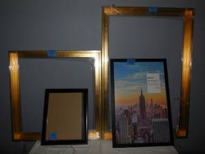 lot 153 image: 4-Frames 2-Gold Tone 26x26,26x38, 1-13x16, 1-18x26