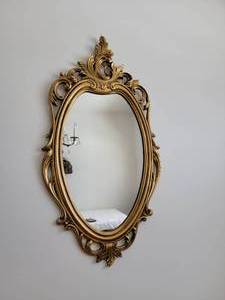 lot 20 image: Ornate Resin Hall Mirror