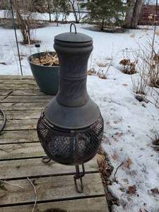 lot 86 image: Rustic metal Chiminea