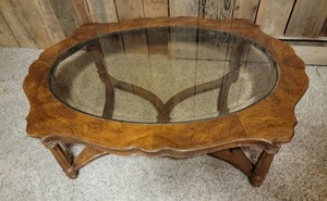 lot 69 image: Antique Carved Coffee Table