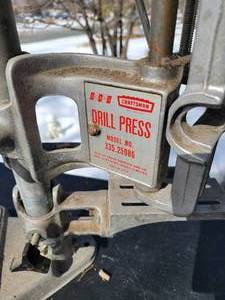 lot 113 image: Craftsman Drill Press Base