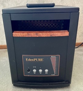 lot 109 image: EdenPURE Gen 3 Quartz Infrared Portable Heater on Casters with Remote