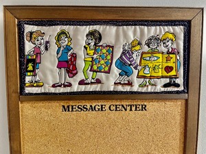 lot 122 image: Cute Quilters Cork Board