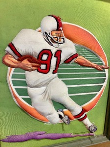 lot 119 image: Vintage 3D Cloth Art