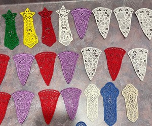 lot 123 image: Lot of Lace Iron On Decals