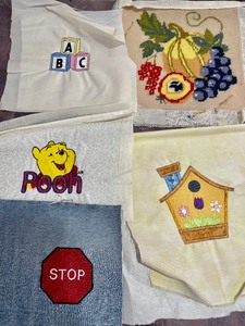 lot 127 image: Lot of Embroidered Remnants