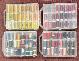 lot 141 image: Double Sided Thread Cases Full of Thread