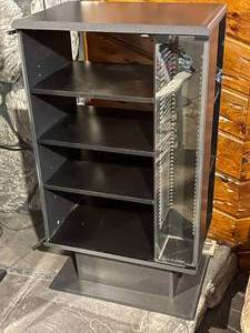 lot 225 image: Glass Door Stereo System Stand