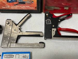 lot 261 image: Craftsman Stapler and Glue Gun Lot