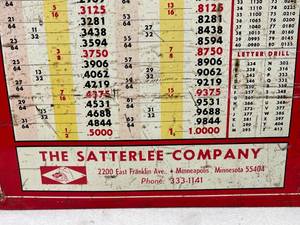 lot 263 image: Sattelee Company Metal Tools Sign