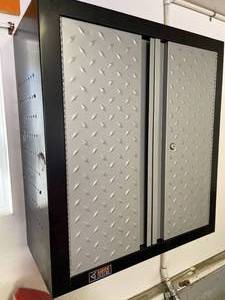 lot 275 image: 2 Matching Wall Mount Gladiator Cadet Metal Storage Units